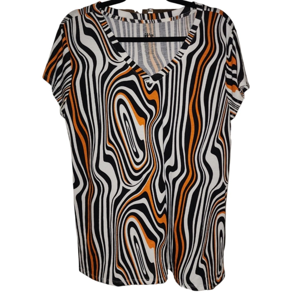 It's Fashion sz 1X swirly shirt